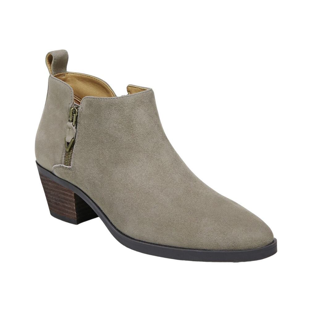 Womens Vionic Cecily Stone ankle boots sz 8.5 gray suede booties